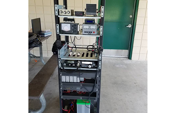 Radio equipment used in the ARISS project